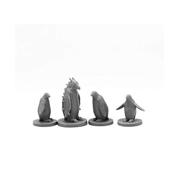 Pechetruite 1 x Penguin Attack Pack - Reaper Bones Figurine pour Jeux de Roles Plateau - 44104
