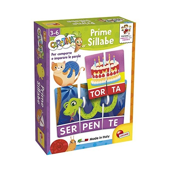 Liscianigiochi- Carotina Plus Prime Sillabe, 92611, Non Applicable