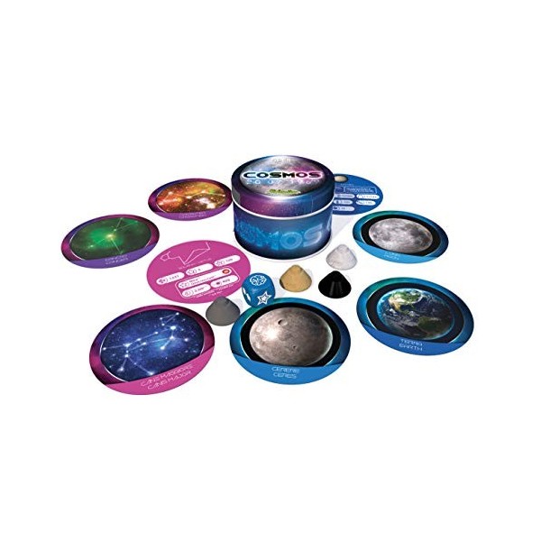 CreativaMente Flaggy Gioco Bandiere E Cosmos Gioco Spazio - 2 Giochi Da Tavolo In Scatola Di Latta