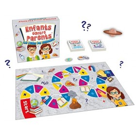 Jeu de Plateau Quiz Jeu Éducatif Familial Jeux de Société pour Enfants | Enfants Contre Parents Le Puits de Science | dès 7 A