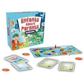 KANGUR Jeu de Plateau Quiz Jeu Éducatif Familial Jeux de Société pour Enfants | Enfants Contre Parents - Europe | dès 7 Ans