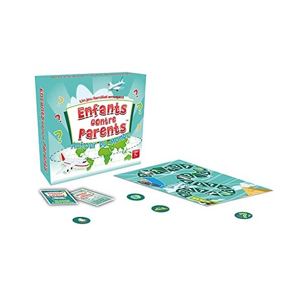 Jeu de Plateau sur Le Monde Jeu Éducatif Familial Quiz Jeux de Société pour Enfants Enfants Contre Parents Autour du Monde dè