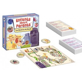 KANGUR Enfants Contre Parents. Les Mystères du Monde Jeu de Plateau Familial Jeux de Société pour Enfants et Adultes Quiz Jeu