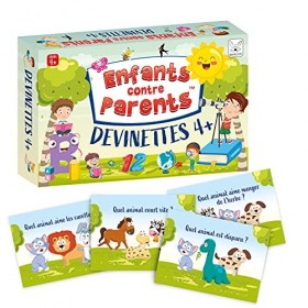 KANGUR Jeu Éducatif Jeu de Plateau Quiz pour Enfants et Adultes Jeu de Cartes pour la Famille avec 50 Cartes 100 Devinettes J