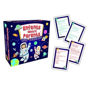 KANGUR Jeu de Plateau Quiz Sure Le Cosmos Jeu Éducatif Familial Jeux de Société pour Enfants | Enfants Contre Parents Quiz Co