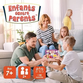KANGUR Enfants Contre Parents Qui suis-Je? Jeu Familial Jeux de Société pour Enfants et Adultes Quiz Jeu de Cartes 7+ Ans