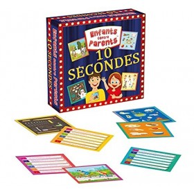 10 Secondes Enfants Contre Parents Jeu Éducatif de Mémoire Jeu de Cartes Jeu de Société Jeu de Réflexion Jeu dObservation dè