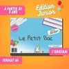 - Jeu du Petit BAC - Edition Junior - Bloc prêt à Jouer de 50 Pages - Jeu du baccalauréat