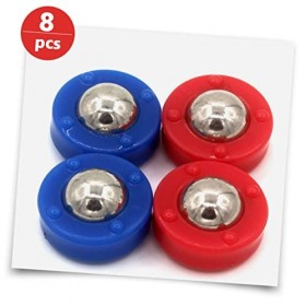 INOOMP 16 Pièces Jeu De Palets De Table Mini Football Mini Jouet Mini Échiquier Carrom Conseil Balles Roulantes Pièces De Jeu