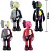 4pcs Pvc Kaws Figurine, Anime Mini Figure Set, Statue Collection ModèLe PoupéEs, DéCorations De GâTeau DAnniversaire Pour En