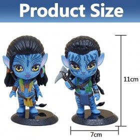 2 Pièces Dessin animé GâTeau Figurines, Avatar Figure, Avatar Action Figure Modèle, Action Figures Cake Toppers, Modèle de Fi
