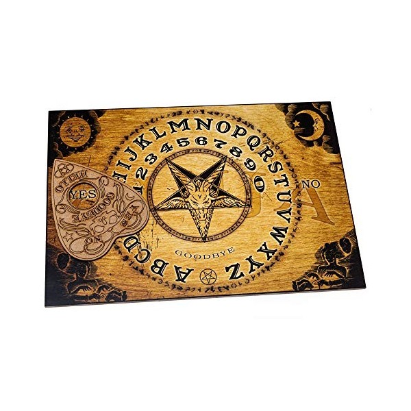 WICCSTAR Classique Bois en Planche de Ouija Board sa Goutte Instructions détaillées en France 