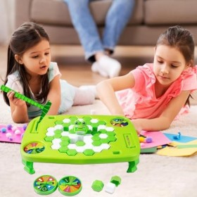 Aznever Jeu Brise-Glace,Jeu de Glace interactif 66 pièces avec Plateau tournant | Jouets Amusants de Coordination œil-Main, J