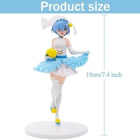 OBLRXM Anime Figures, Rem Figurine 19cm robe de mariée, Rem décorations en PVC et Figures collection décoration pour les fans