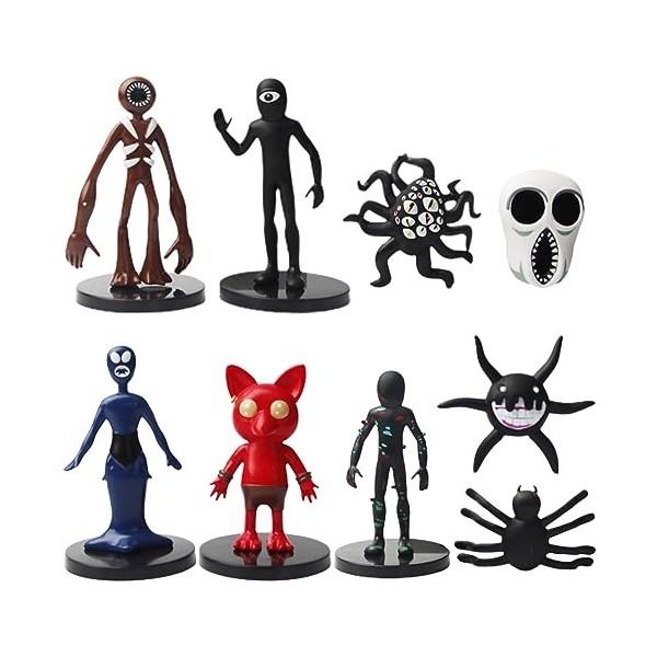 OCDSLYGB Figurines daction dhorreur Modèle 9 Pièces Figurines de Jeu Roblox, Figurines de Personnages de Dessin Animé Popul