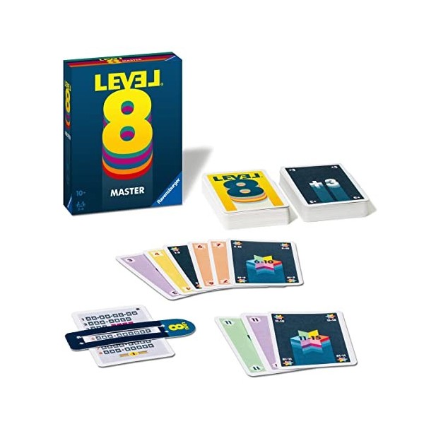 Ravensburger - Level 8 Master - Jeu de cartes - Jeu de société famille - Combinaisons - 2 à 6 Joueurs dès 10 Ans - Mixte - 20