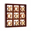 PIUMOJ Jeu de Morpion en Bois Tic Tac Toe Jeu de Voyage Jeu de société Tic Bug Toe Jouet éducatif pour Enfants de Tous âges X