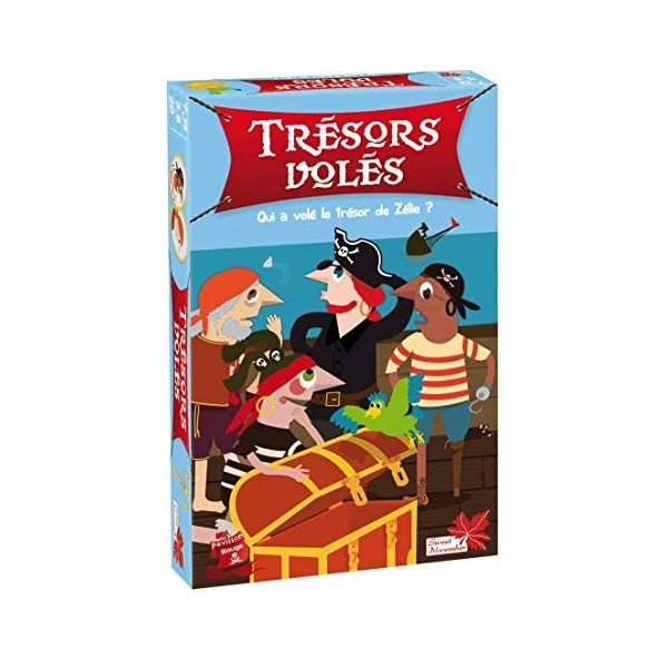 TRÉSORS VOLÉS - jeu de logique et de déduction dès 7 ans - 3 à 12 joueurs - Qui a volé le trésor des pirates et où est-il cac