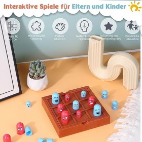 Tic Tac Toe, Big Eat Small Tic Tac Toe Jeu de société Jouet Puzzle Game Mini jeu de société Jouets interactifs Jouets éducati