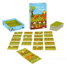 TOUS AU POTAGER - jeu de société dès 5 ans - 1 à 4 joueurs - Jeu dobservation et de rapidité - Reformez les plate-bandes du 