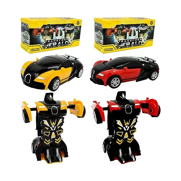 IQEPXTGO Transformers Jouets Transformers Robot Automobile déformé Transformers 2 en 1 Voiture Robot Jouets Action Figure Min