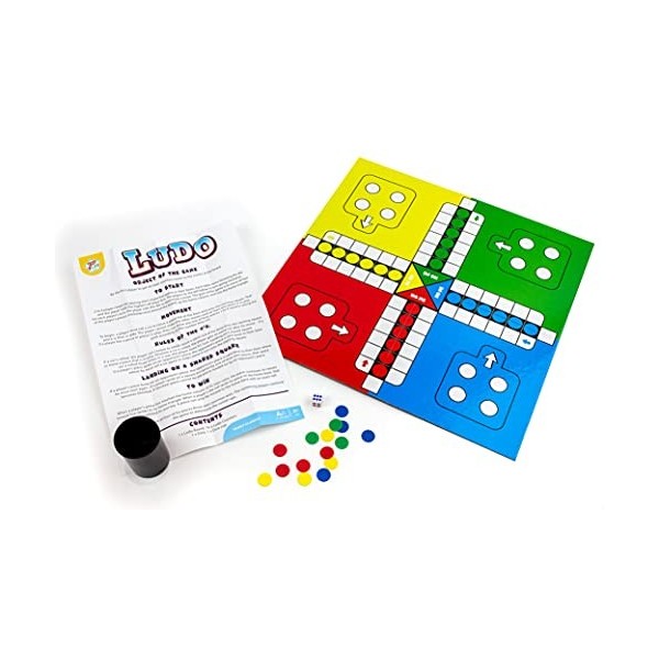 Kids Play - Ludo – Jeu de société classique | 2–4 joueurs | Jeux de société pour enfants | Idéal comme jeu de famille ou pour