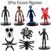 Babioms 9Pcs Doors Figure, Doors Toys, Horror Game Doors Toys, Mini Figurine Set Dessin Animé, Fournitures de Fête dAnnivers