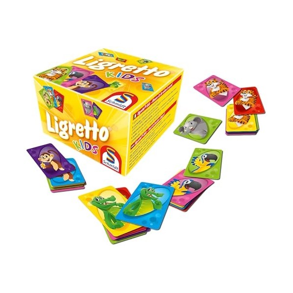 Schmidt Spiele 01403 ligr ETTO Kids Jeu de Cartes Jaune