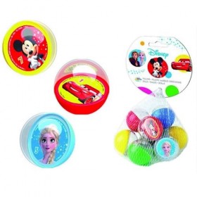 Balls en plastique Dulcop-Biglie DISNEY 9 boules Multi Property - assortiment de dessins animés minnie mickey cars frozen toy