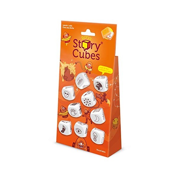 Asmodee - Rorys Story Cubes Original Hangtab: Orange - jeu de société édition en italien 8081 ITALIE 