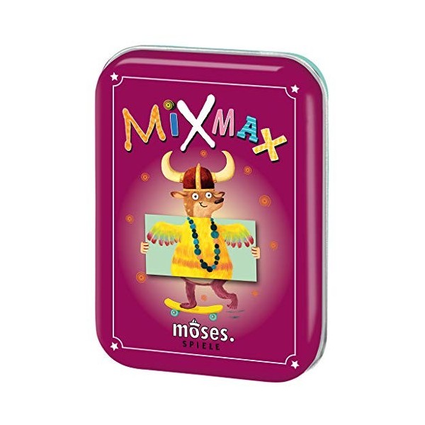 moses 90340 Mix Max Jeu Classique dans boîte métallique pour Enfants à partir de 4 Ans
