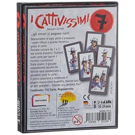 Asmodee Italie les cattivissimi 7&nbsp;Jeu de table, noir, 6088&nbsp;-0016 - Version Italienne