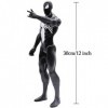 OBLRXM Figurine Spiderman, Spider-Man Ultimate Titan Hero Series Black Suit Spider-Man Figure 30 cm, Spiderman Figurine, Figu