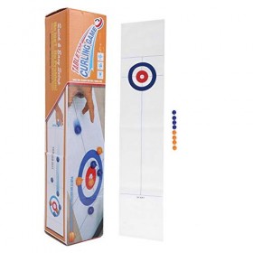 Jeu de Curling de Table Pliable Jeu de Curling de Table Portable Enfants Adulte Fête Curling Balle Jeu Jouet