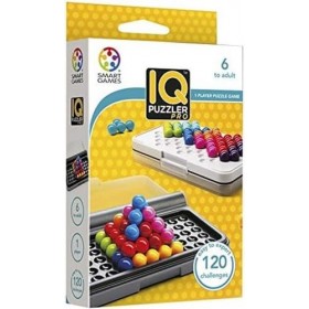 SmartGames - IQ Puzzler Pro - Jeu Casse Tête - Jeu de Réflexion - 120 Défis en 2D et 3D - 3 Modes de Jeu - Coffret pour les V
