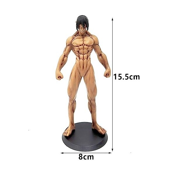 LGQHCE Attack on Titan Figurines Anime Modèle Eren Jaeger Jouet Statue Anime Attack on Titan Populaire Collection Modèle Orne