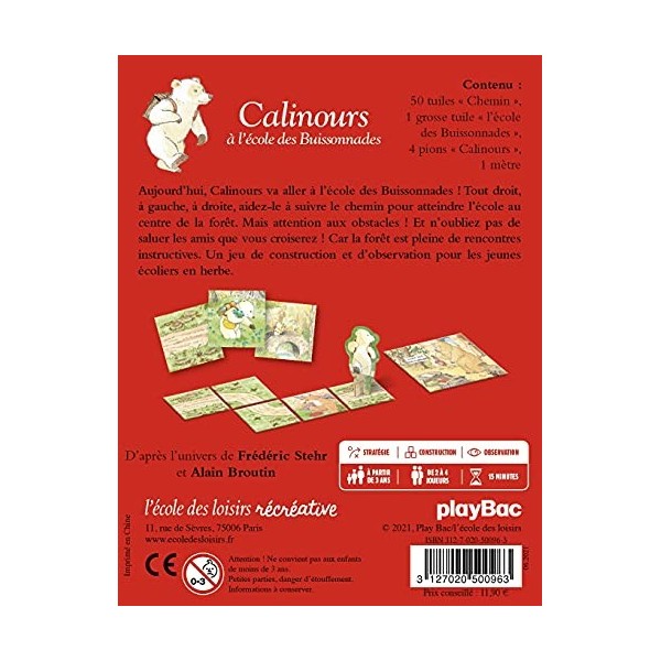 CALINOURS À LÉCOLE des BUISSONNADES - Le Jeu