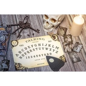WICCSTAR Classique Ouija Bois. Planche de Ouija Board avec sa Goutte. Spirit Board. avec Instructions détaillées