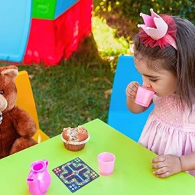 TOYANDONA Jeu de Plateau de Serpent Miniature Ludo: 1 Jeu de 1: 12 Mini- Jeu de Luxe Planche Échelle Dollhouse Jeu de Société