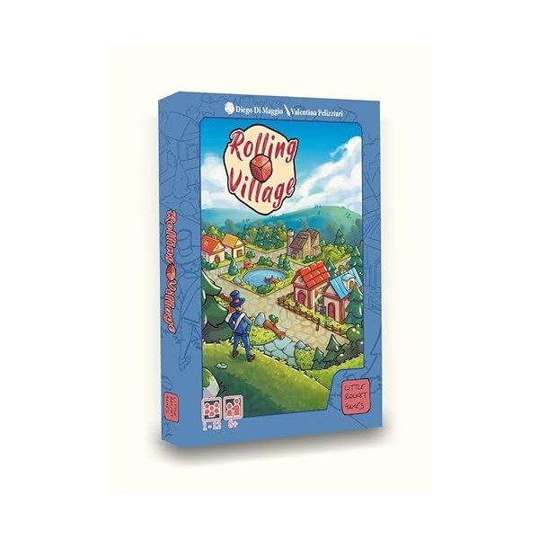 Little Rocket Games ROLLING VILLAGE Jeu de société en Français/Anglais