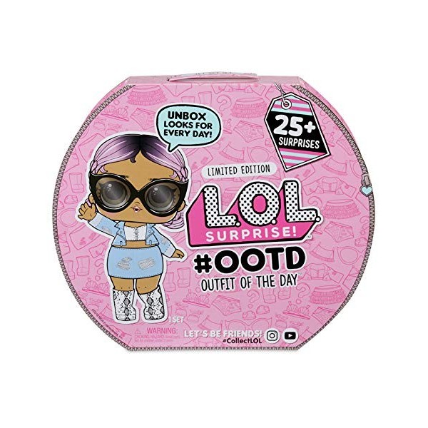 L.O.L. Surprise! 2021 OOTD Calendrier de l’Avent – avec 1 poupée édition limitée Jet Set Q.T. – + 25 Surprises Dont des Tenue