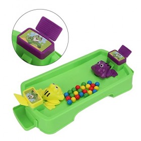 Dilwe Jeu de Grenouille Affamée, Perles en Plastique à Avaler, Conseil Familial, Jeu Interactif pour Parents et Enfants, Joue