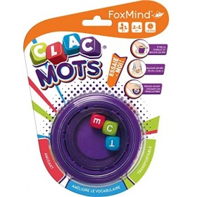 Foxmind - Asmodee - Clac Mots - Jeux de société - Jeu dambiance - A partir de 8 Ans - 2 Joueurs - 10 Min