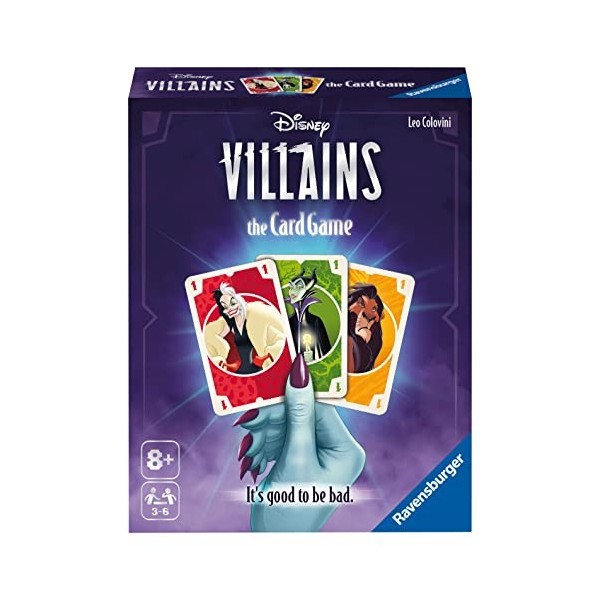 Ravensburger - Jeu de cartes Villains - Jeu de société pour toute la famille - 8 américain - De 3 à 6 Joueurs à partir de 8 A