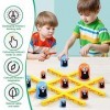 EBKCQ Jeu de Tic Tac Toe, Jeux de société 2 Joueurs, Jeux de Table interactifs pour léducation précoce, Big Eat Small Game Pa