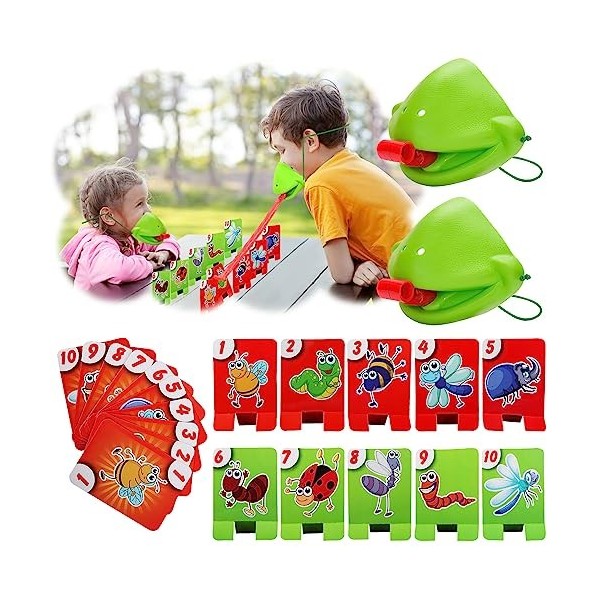 FainFun Jeu de Langue de Caméléon, Tic Tac Langue Catch Bugs Game Jeux de Société Jouet Educatif Enfant Tic Tac Tongue Game C