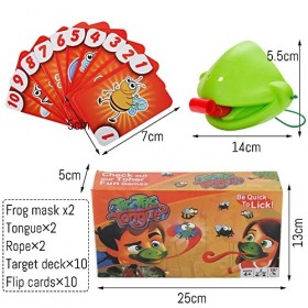 FainFun Jeu de Langue de Caméléon, Tic Tac Langue Catch Bugs Game Jeux de Société Jouet Educatif Enfant Tic Tac Tongue Game C