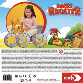 Noris Rocky Rooster, Le Jeu dadresse avec potentiel deffondrement, pour 2-4 Joueurs à partir de 4 Ans, 606064478, Multicolo