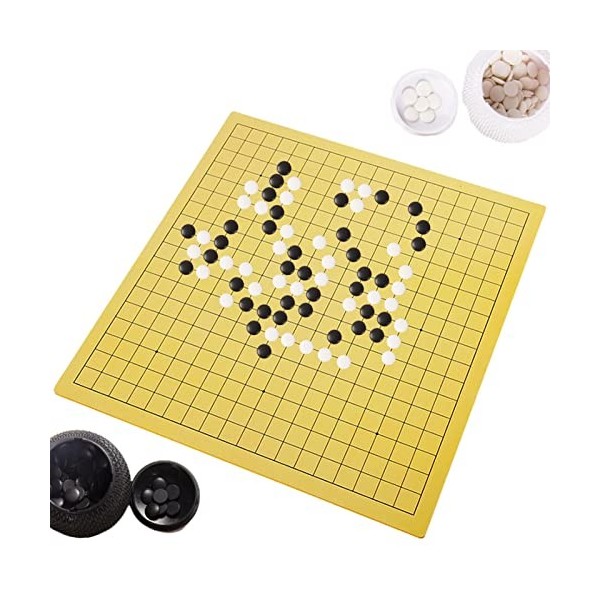 MISOYER Plateau déchecs,Jouet éducatif de Plateau de Jeu Chinois en Bois Durable - Tapis de Jeu déchecs de Table Cadeau pou