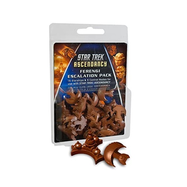 Gale Force Nine ST015 – Star Trek: Ascendancy - Espansione Flotta Ferengi, 15 Stelle E 5 Codici Controllo, Gioco Da Tavolo